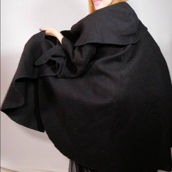 Kety Psara Cape Hand Made In Greece Pure New Wool Circa 1970s - Picture 5 of 11